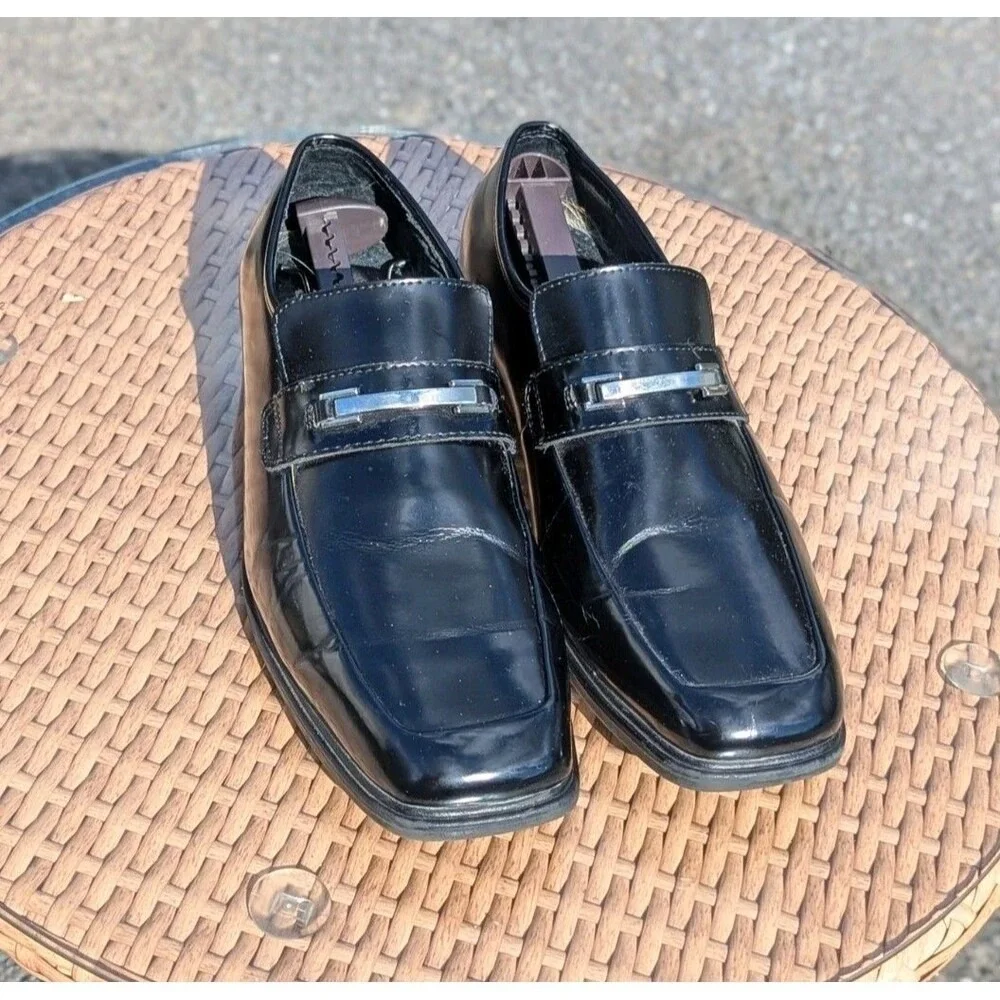 Quiet Luxury Liz Claiborne Moroso Black Leather‎ Loafers Leather Men's 10.5